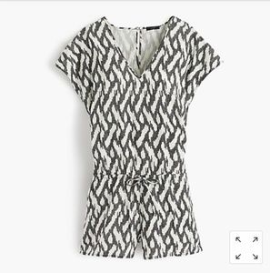 Linen J.Crew Romper in ikat